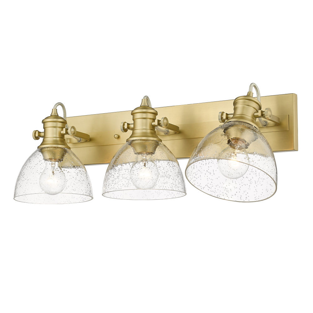 Yep by Golden Lighting Hines 3-light Vanity in Brushed Champagne Brass